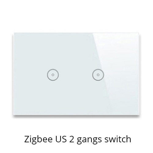 Tuya ZigBee Smart Gateway Hub Smart Home Bridge Smart Life APP Alexa Google Home Enable with Zigbee 3.0 Security Sensor Switch: US Two gangs