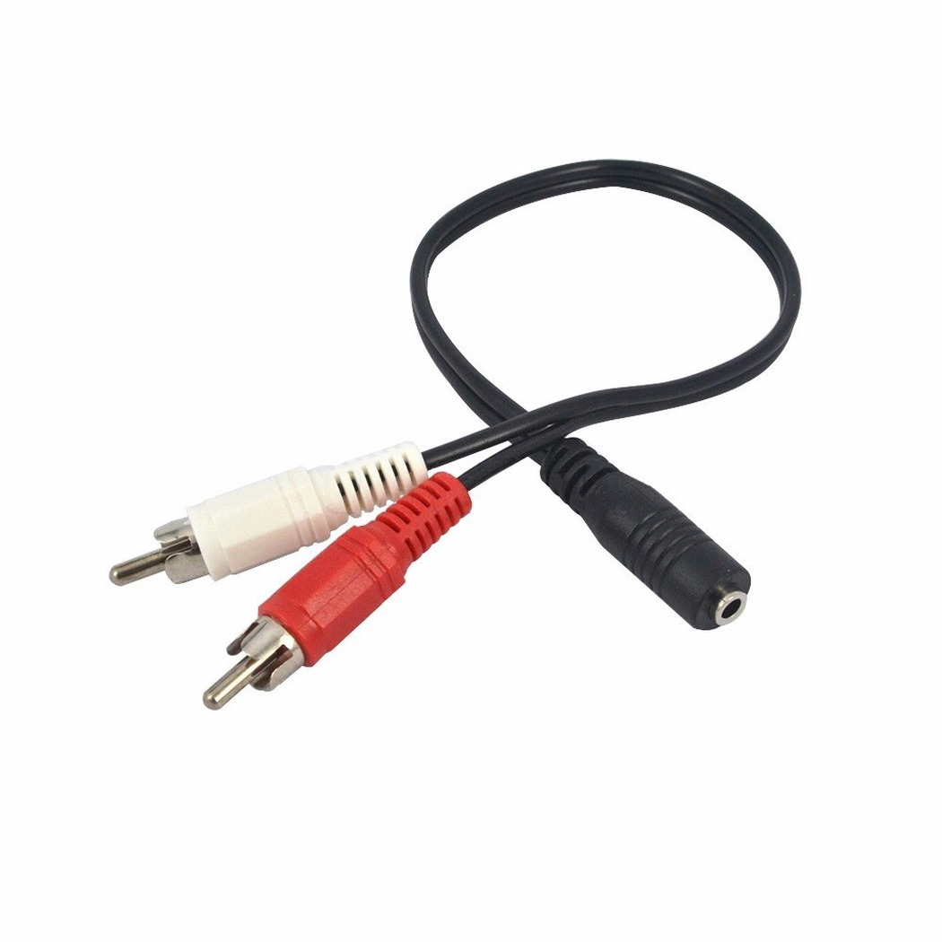 Cavo RCA caldo cavo Audio Stereo Jack da 3.5mm femmina a presa maschio 2RCA a cuffia adattatore AUX Y 3.5 per amplificatori DVD