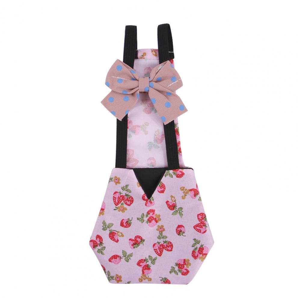 Chicken Cloth Diapers Pretty Pet Poultry Bowknot Diapers Comfortable Duckling Diapers: Pink / L