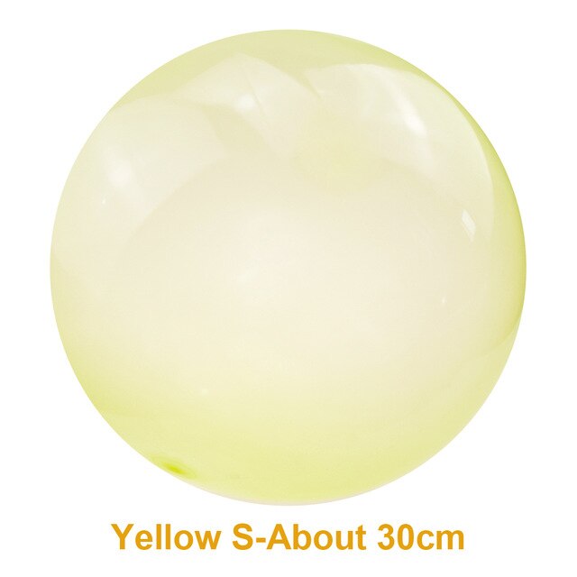 In Stock Durable Bubble Ball Inflatable Fun Ball Amazing Tear-Resistant Super Wubble Bubble Ball Inflatable Outdoor Balls: S Yellow 