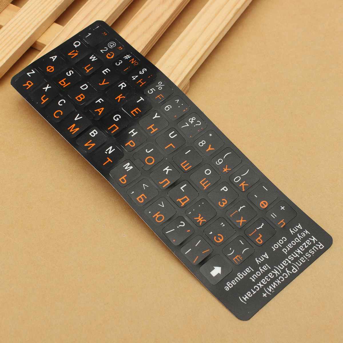 S Skyee Waterdichte Laptop Toetsenbord Stickers Clear Russische Keyboard Sticker Zwarte Russische Taal Key Board Layout Brief Film