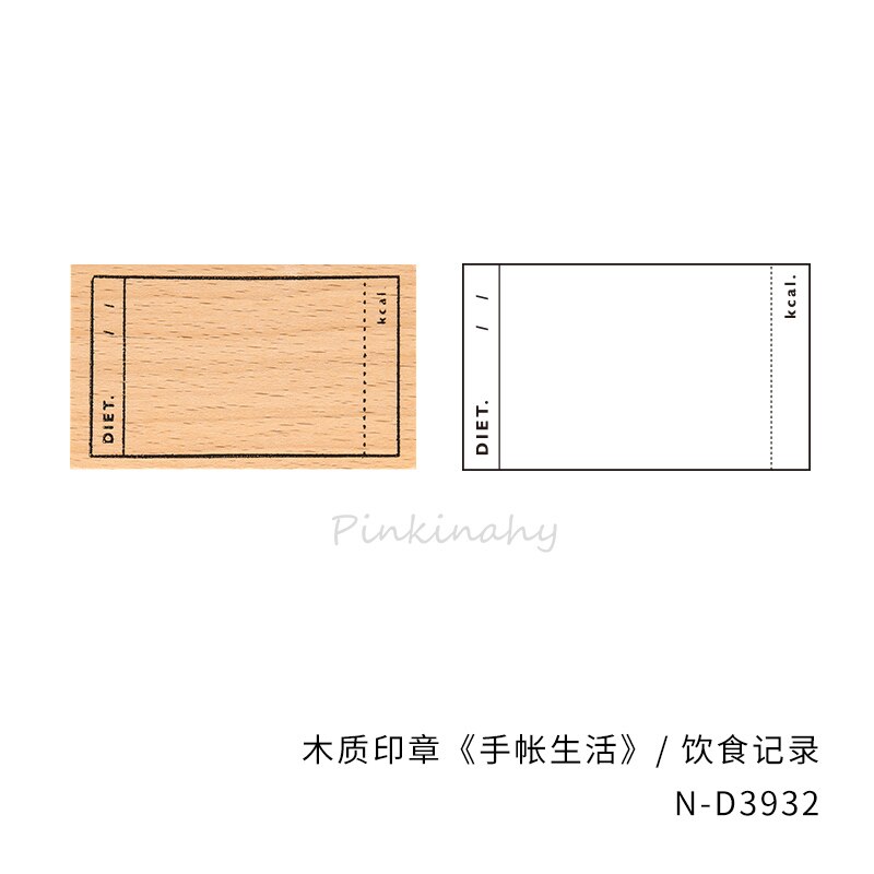 Retro Stamps Month/Week Plan Calendar decoration stamp wooden rubber stamps scrapbooking stationery DIY craft standard Stamp: 3