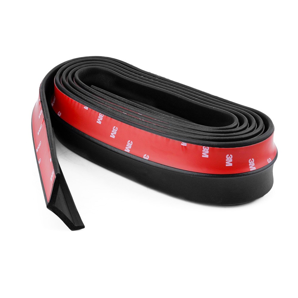 Rubber Soft Black bumper Strip Car 60mm Width 2.5m length Exterior Front Bumper Lip Kit / Car bumper Strip