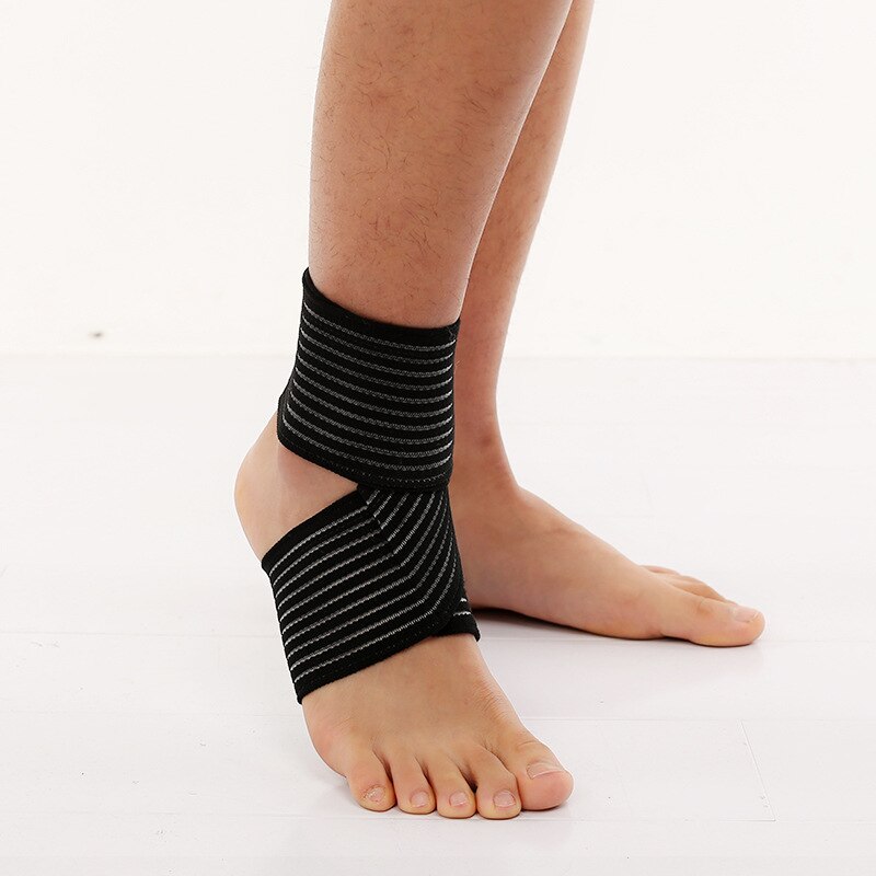Elastische Sport Veiligheid Enkel Ondersteuning Voetbal Basketbal Taekwondo Sport Bescherming Bandage Gym Enkelletsel Brace Guard Beschermen