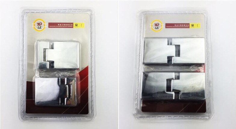 2Pcs Glass Hinge Hinge Opening Wine Cabinet Cabinet Glass Clip Display Cabinet Glass Cabinet Door Hinge