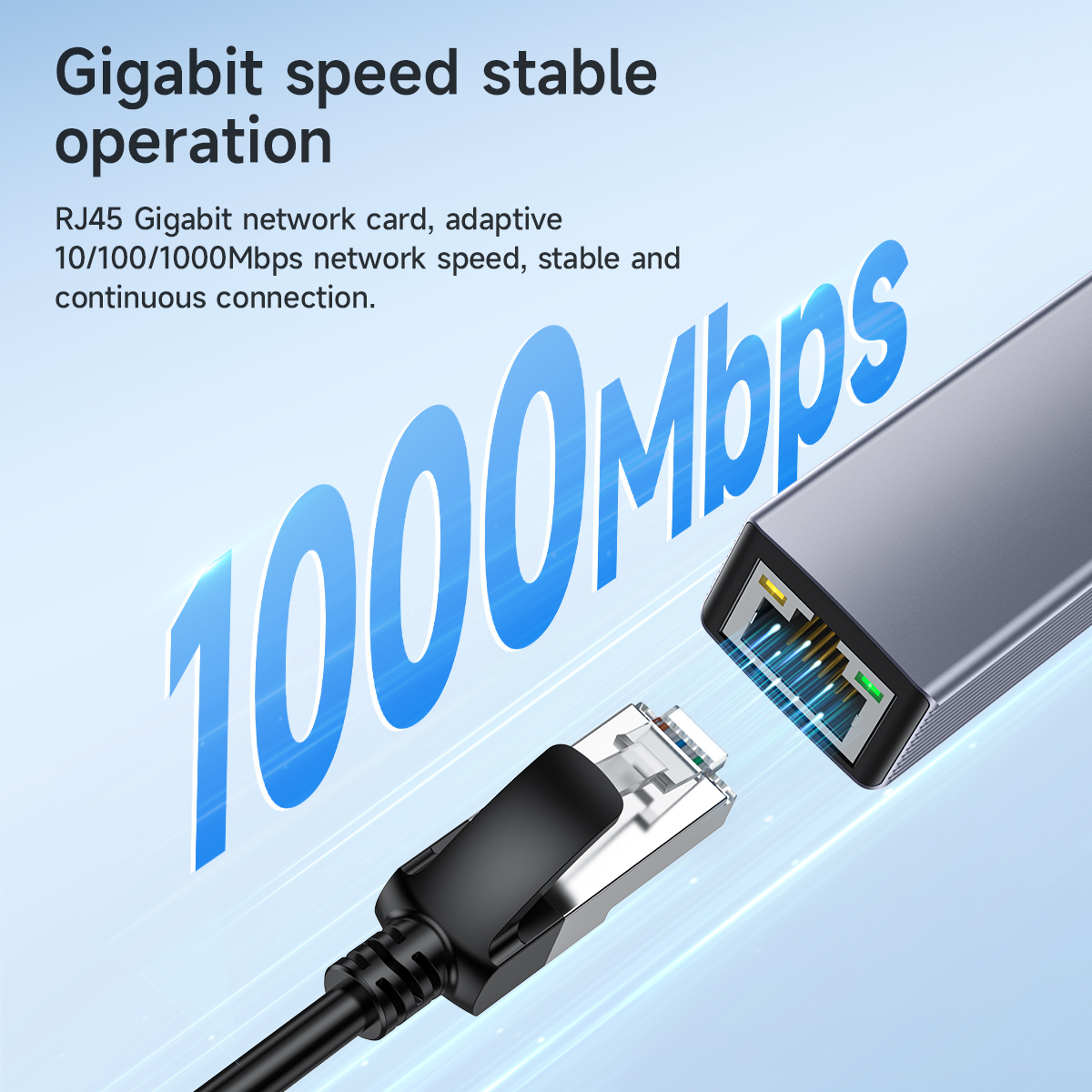 Hoco usb c para ethernet adaptador de alumínio gigabit usb c para portátil macbook pro 1000/100mbps usb lan rj45 placa de rede