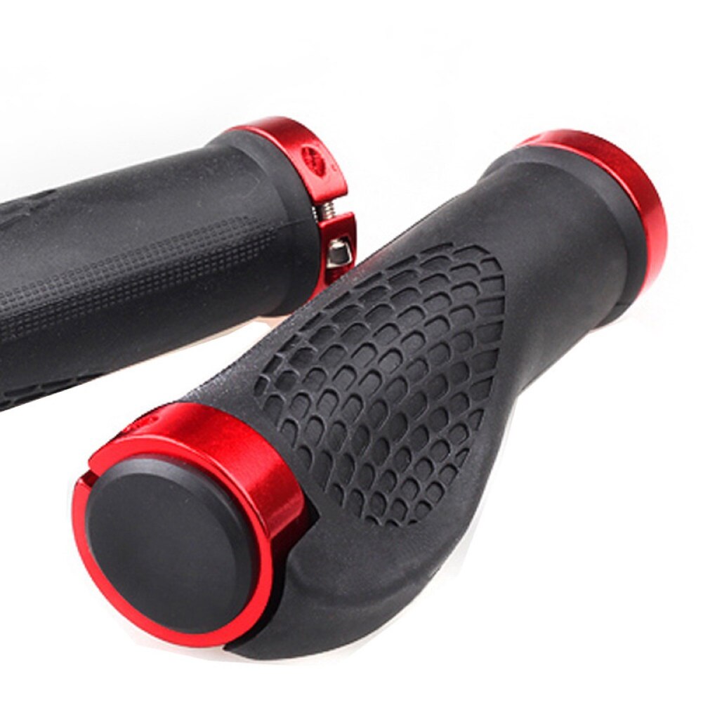 1 paire de ruban de poignée de guidon en caoutchouc pour vtt, antidérapant, verrouillage, accessoires de cyclisme
