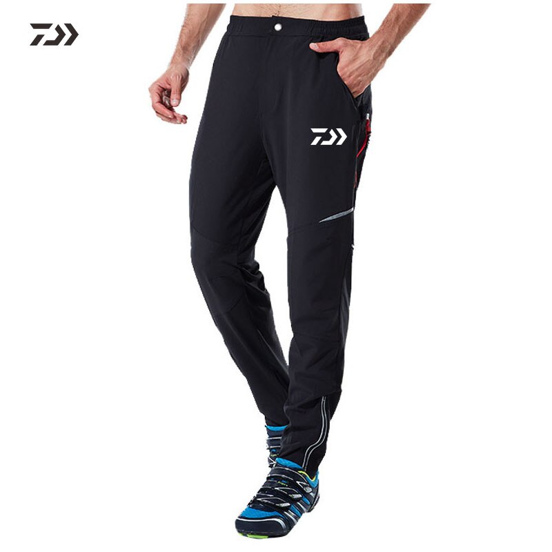 Daiwa Fishing Clothing Summer Quick Dry Pants Men Reflective Elastic Mens Trousers Outdoor Clothes Breathable Fishing Pants