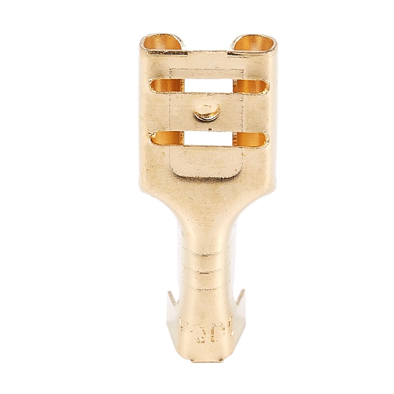 100 Pcs Car Speaker 6.3mm Female Spade Terminal Wire Connector