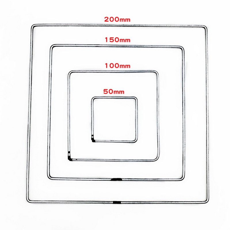 2pcs/set Metal Dream Catcher Moon Triangle Square Hoop for DIY Handmade Dreamcatcher Macrame Material Accessories Crafts