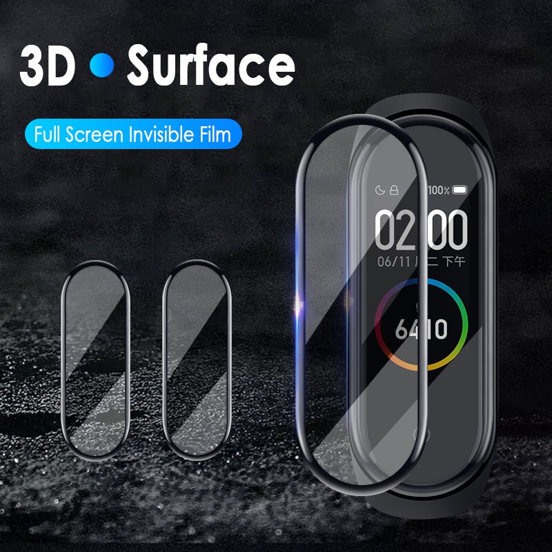 3D Film Voor Xiaomi Mi Band 4 Protector Soft Glas Voor Mi Band 4 Band Screen Protection Case Beschermende smart Accessoires