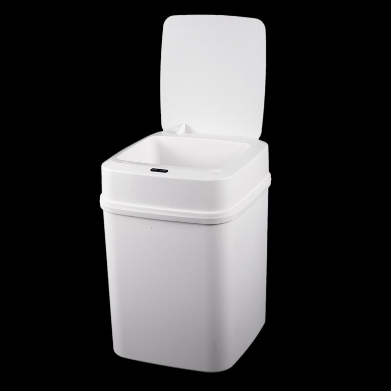 Automatisk intelligent sensor smart papperskorg soptunna lock rörelsedetektor kök sovrum energibesparande inget brus 10l batteri med