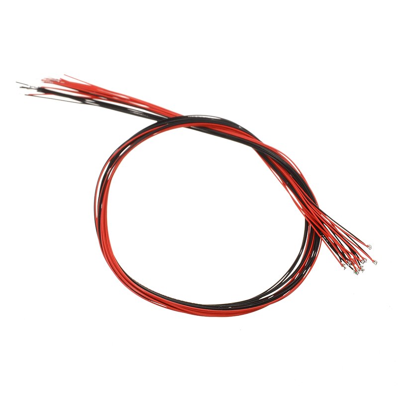 10Pcs Blue #0402 Pre-soldered Micro Litz Wired Leads Blue SMD Led 200mm Length For DIY Small Models 3V