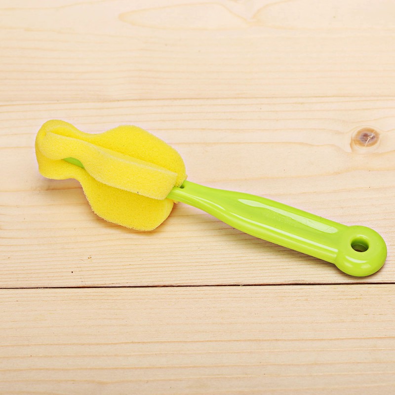Baby Bottle Brush Bottle Cleaning Brush 360 Degree Sponge Cleaner Cup Bottle Brushes 5 Colors