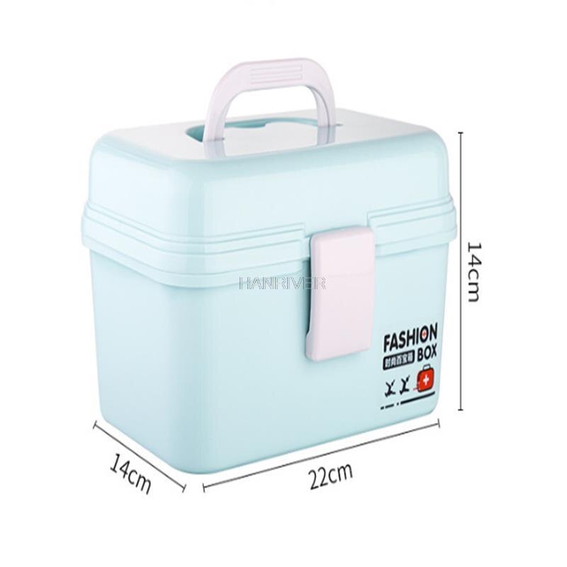 MultiFunction Medicine Box Large High Capacity Medicine Box Double Layer Medicine Storage Box Medicine Small First Aid Box