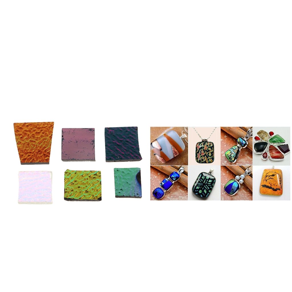 28G Confetti Glass Fusing Designs DIY Jewelry Glass Pendants Microwave Kiln Tool