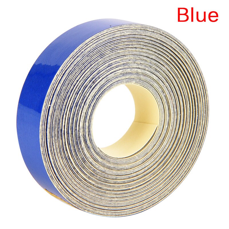 Auto Car Tape Light Reflective Sticker 5M Light Sensitive Straight Strip Reflector Visual Warning Figments Safe Bike Motorcycle: Blue