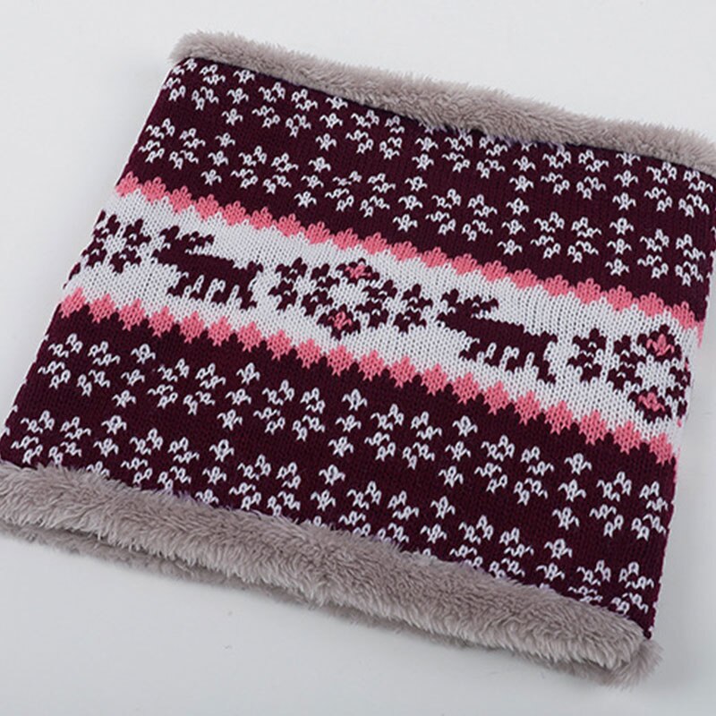 Xmas Winter Snood Warm Male Soft Fleece Scarves Women Knitted Scarves Men Winter Scarf Ring For Men Neck Shawl Snood Wrap Collar