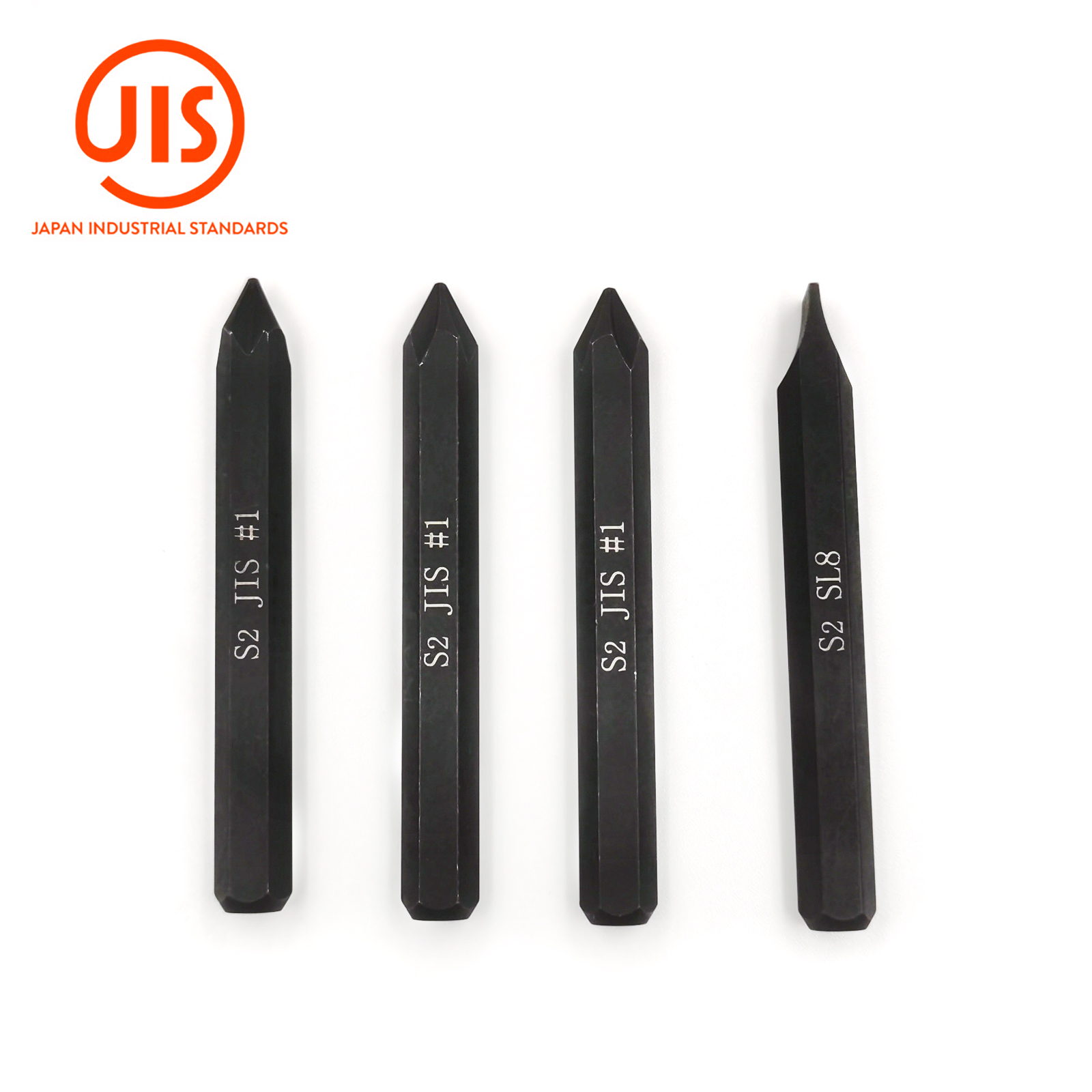 JIS Impact Screwdriver Bits For Impact Driver, 5/16" Hex Shank, S2 Alloy Steel,75mm Long- Ideal for Japanese motorcycle & Car: light yellow
