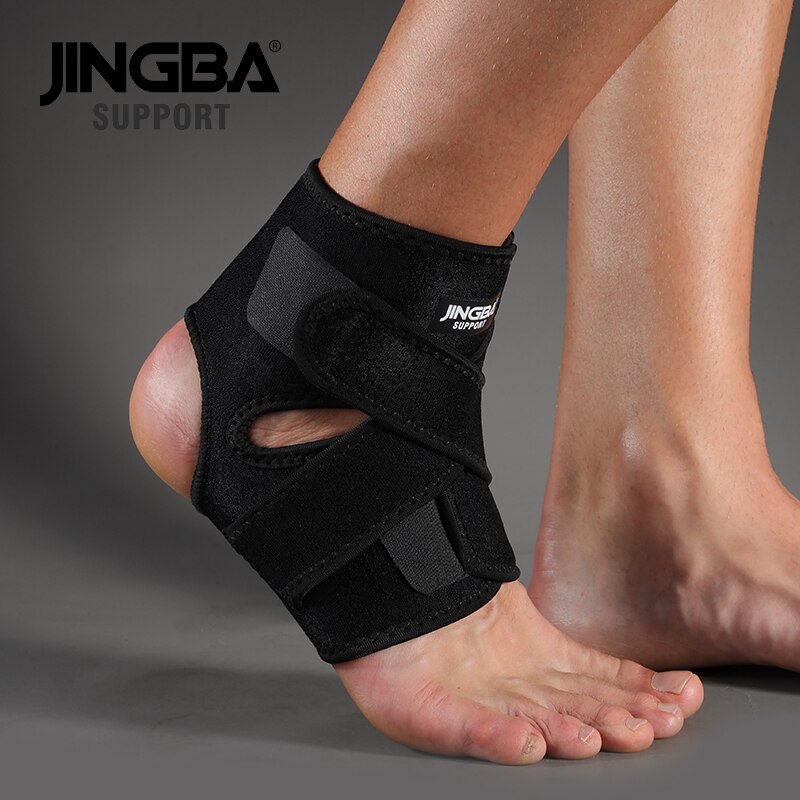 Jingba Ondersteuning 1 Pcs 3D Neopreen Verstelbare Enkel Ondersteuning Protector Voetbal Basketbal Enkel Ondersteuning Brace Beschermende Tobillera