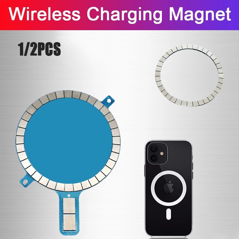 Macsafe Magnetische Draadloze Oplader Ontvanger Voor Iphone 12 Pro Max 11 8 + Xs Xr X 12Mini Magneet Mag draadloze Veilige Oplader Ontvanger