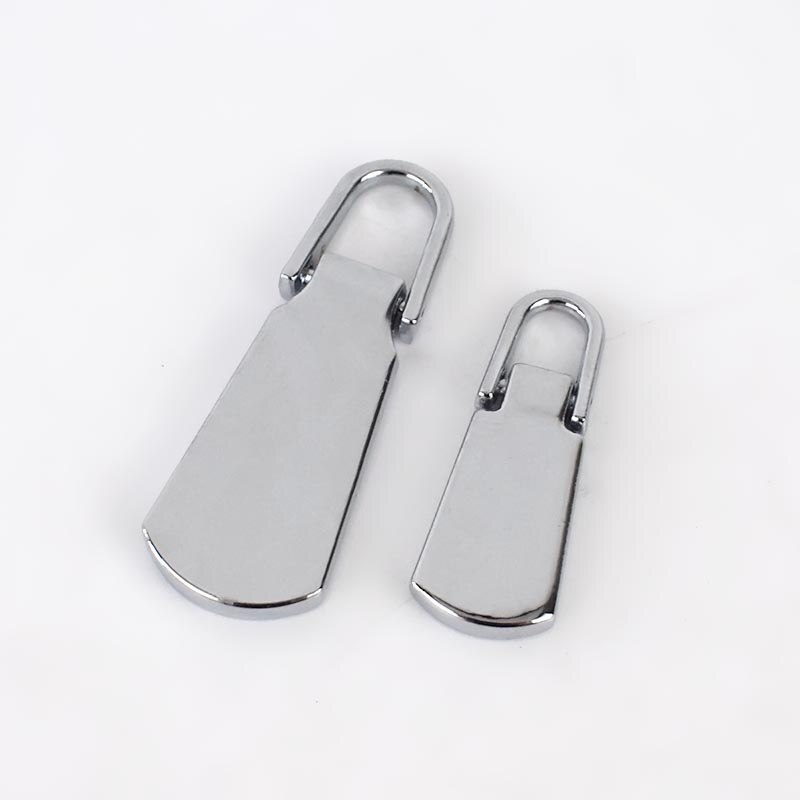 5Pcs Detachable 3# 5# Metal Zipper Pullers For Zipper Sliders Head Zip Repair Kits Zipper Pull Tab DIY Sewing Accessories ZT101: No5-Chrome