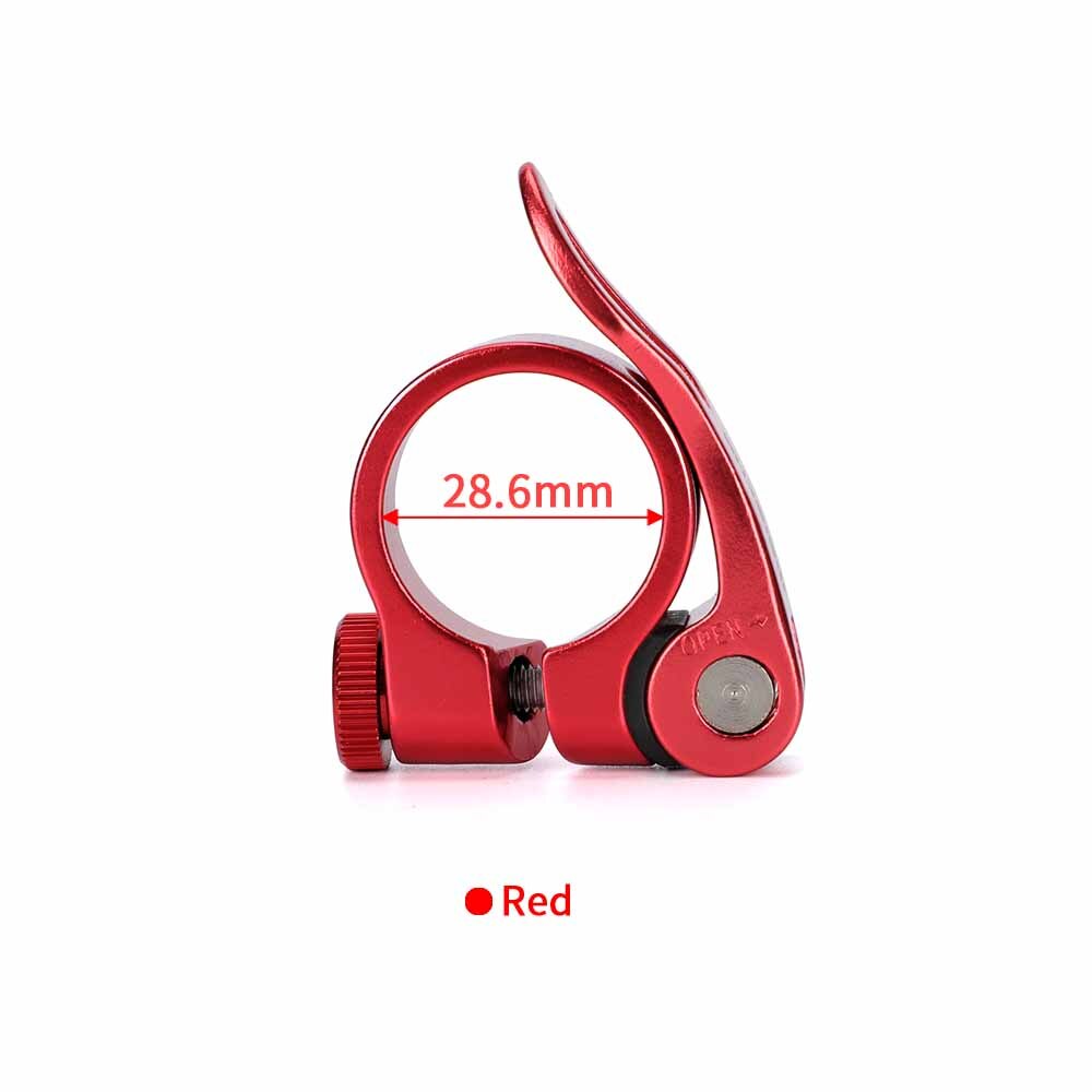 Ouo Quick Release Zadelpenklem Aluminium Fiets Zadel Klem 31 8 Mtb 27.2 Zadelpen Sluiting Onderdelen Voor Fiets: 28.6mm red clamp