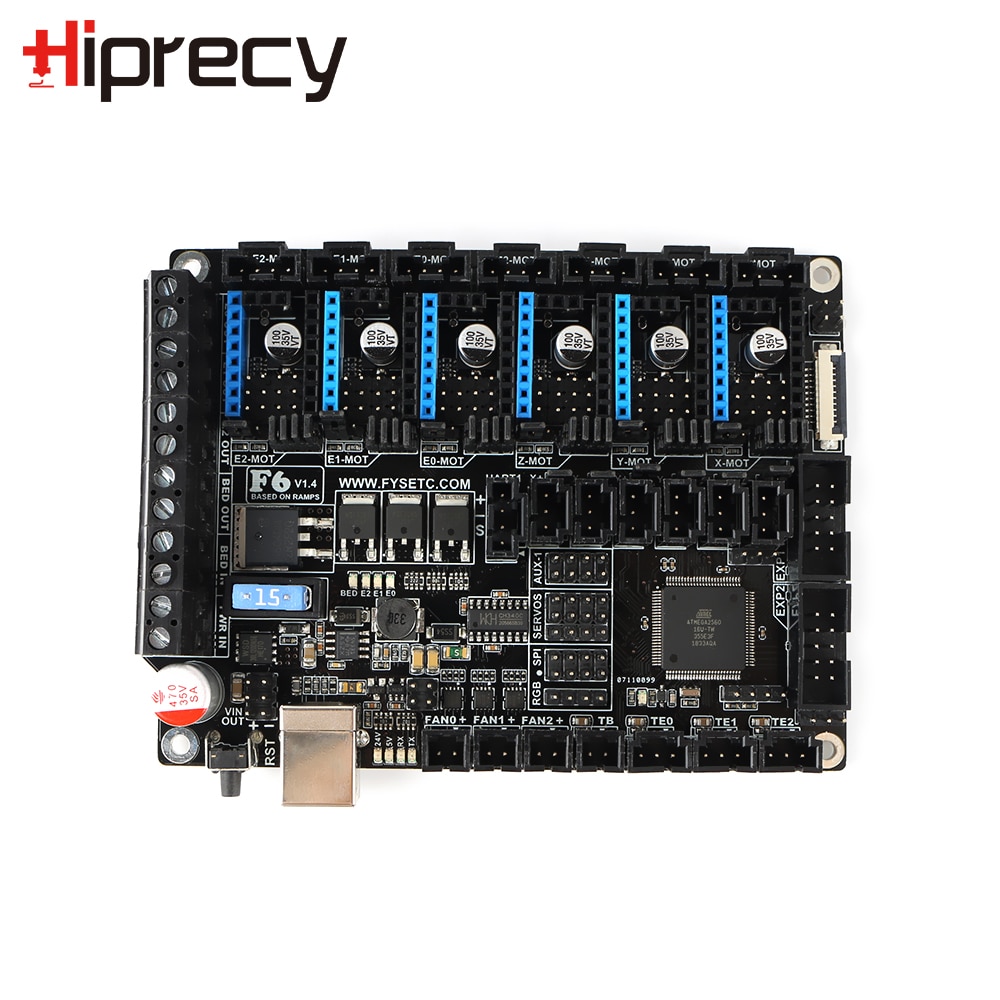 Hiprecy LEO F6 V1.4 Board ALLE-in-een Elektronica Voor 3D Printer CNC Apparaten tot 6 Motor drivers VS SKR V1.3