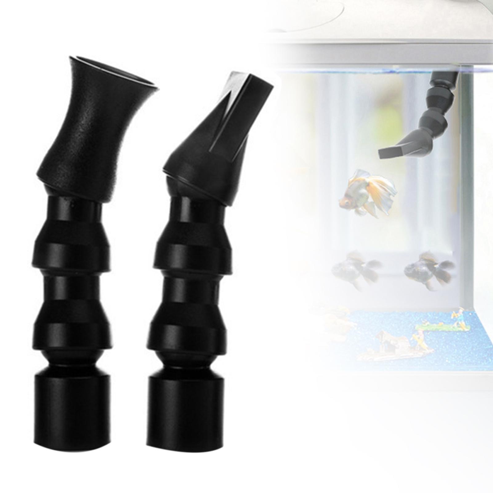 Aquarium water-Nozzle Water Flow Accelerator Flat Duckbill Shape 360 Degree Rotation Connector Aquarium Tornado-Nozzle Fish Tank