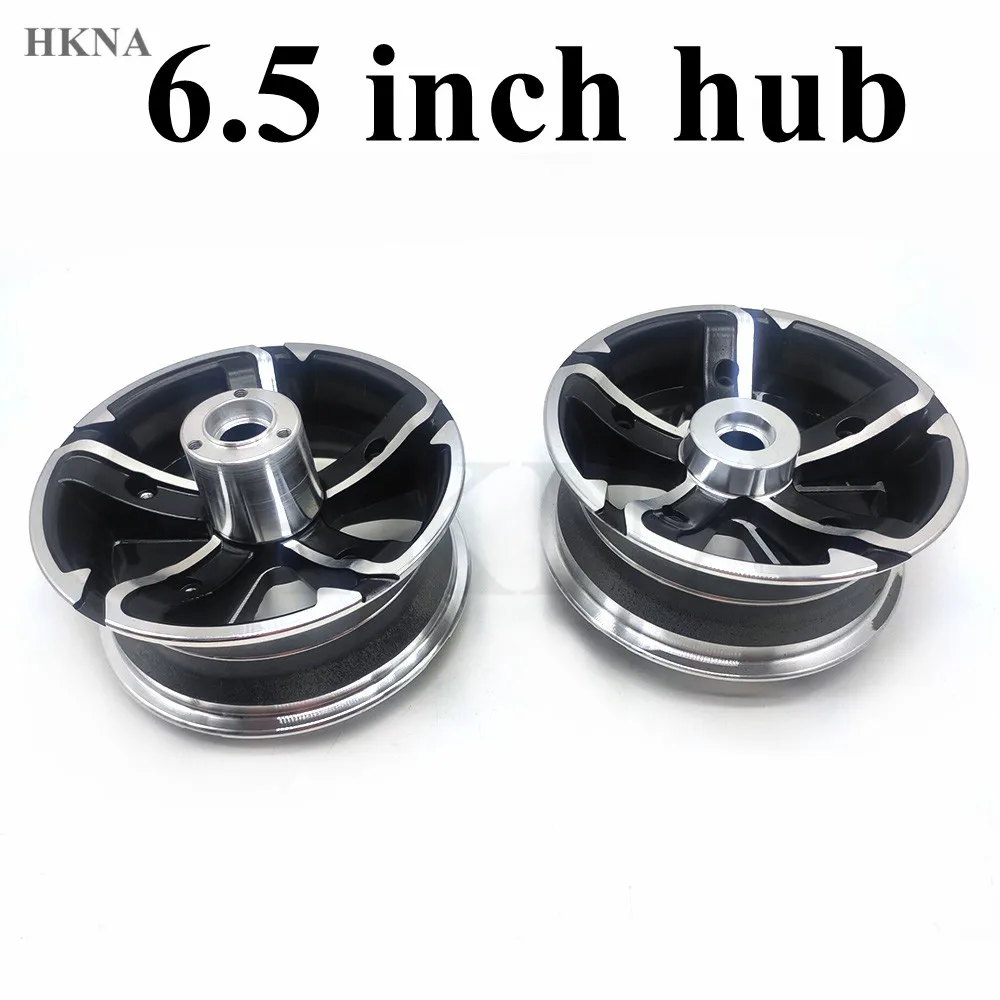 11 Inch 90/65-6.5 Rim for Electric Scooter Front and Rear Wheels with Disc Brakes, Aluminum Alloy Split Hub