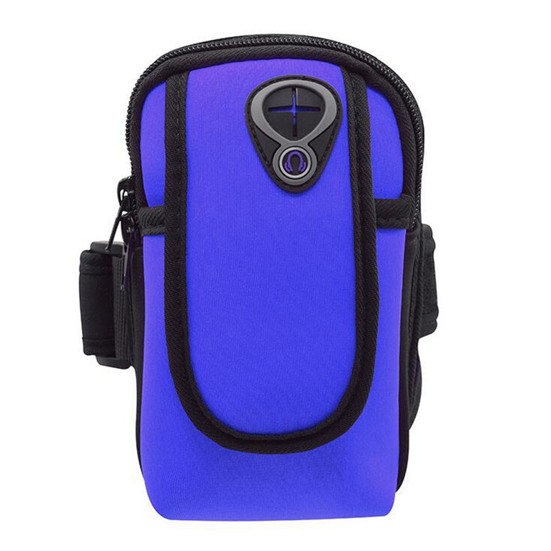 Opaska sportowa etui dla iphone'a x XS XR 8 7 8 plus Huawei P30 Lite bransoletka robić uprawiania sportu z etui na telefon torba na 4-6.3 cala urządzenia telefoniczne: Niebieski