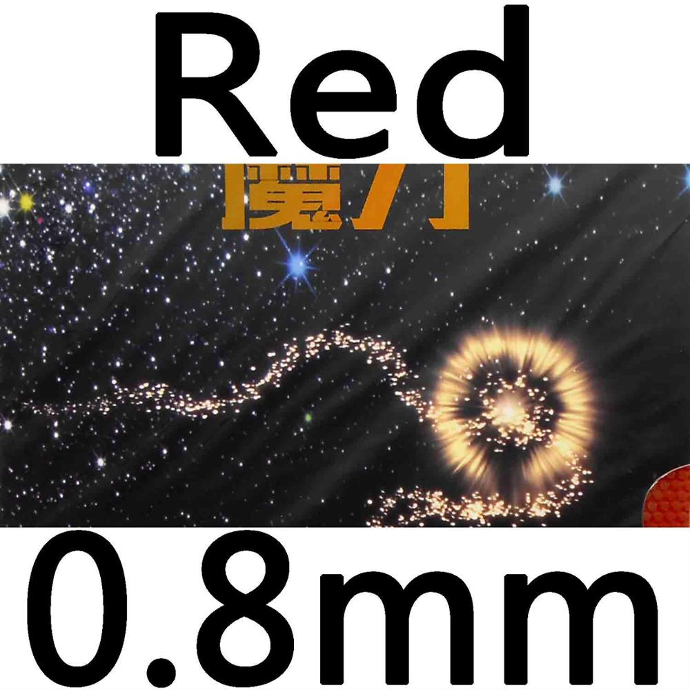 KTL Magic Power Half Long Pips Out Table Tennis Rubber with Sponge: Red 0.8mm