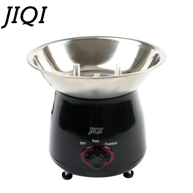 JIQI Mini Triple fuente de Chocolate Fondue evento boda niños cumpleaños casa Navidad cascada máquina