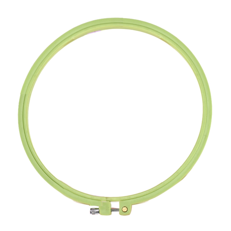 Plastic Embroidery Hoop Ring Frame Cross Verstelbare Naaien Tool Diy Needlecraft Kruissteek Machine Ronde Loop Hand: 21cm