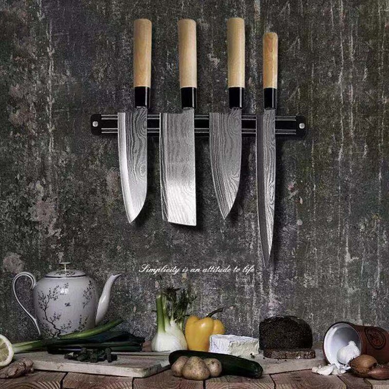 Japanese Style Kitchen Knife Set Fish Filleting Santoku Salmon Knife Cleaver Sharp Cooking Cutting Knife Sets