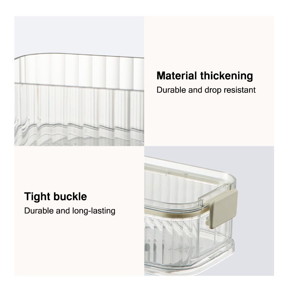 Stevige Transparante Verzegelde Potten Stapelen Keukenopberggereedschap Keuken Verzegelde Dozen Grote Capaciteit Voedselopbergdoos