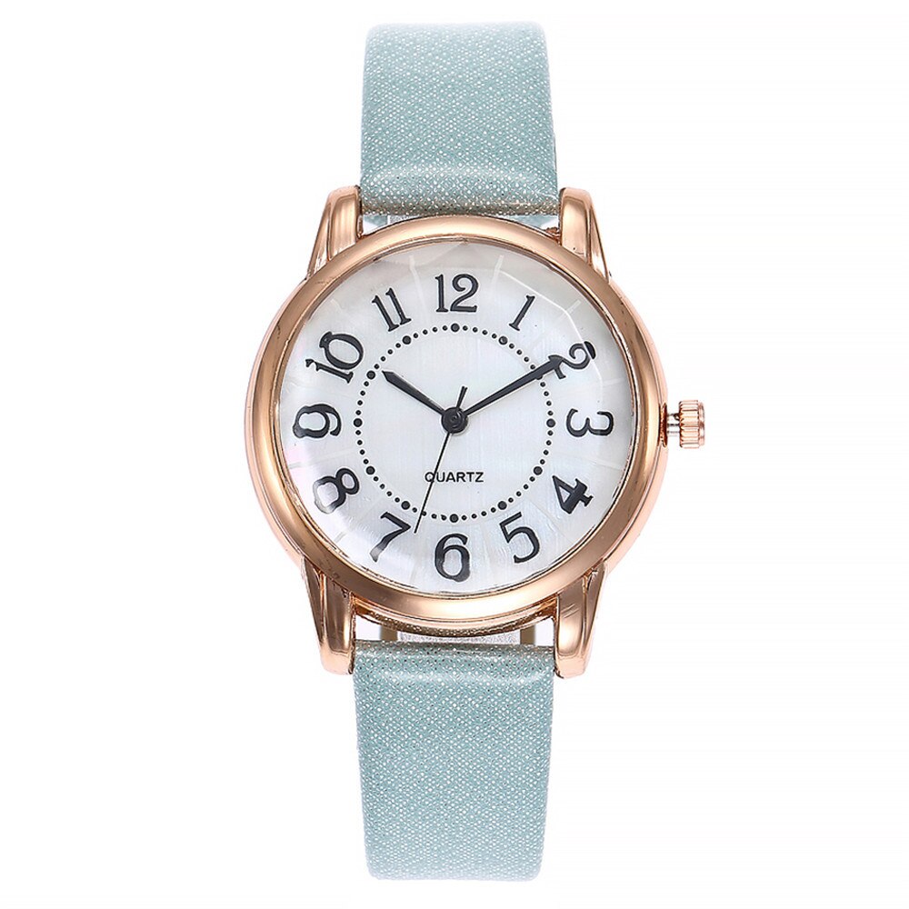 Dames Klokken Horloges Lederen Band Eenvoudig Lederen Horloge Vrouw Casual Eenvoudige Horloges Vrouwen Vrouwelijke Horloge Uur: G