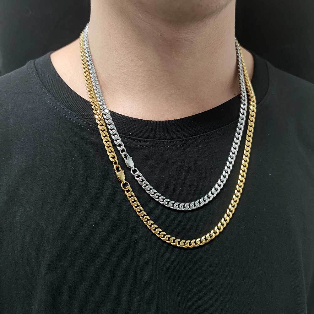 Chaîne Porte-Clés Punk Pour Pantalon - Acier Plaqué Or 24K - Longueur Réglable 50.8 Cm