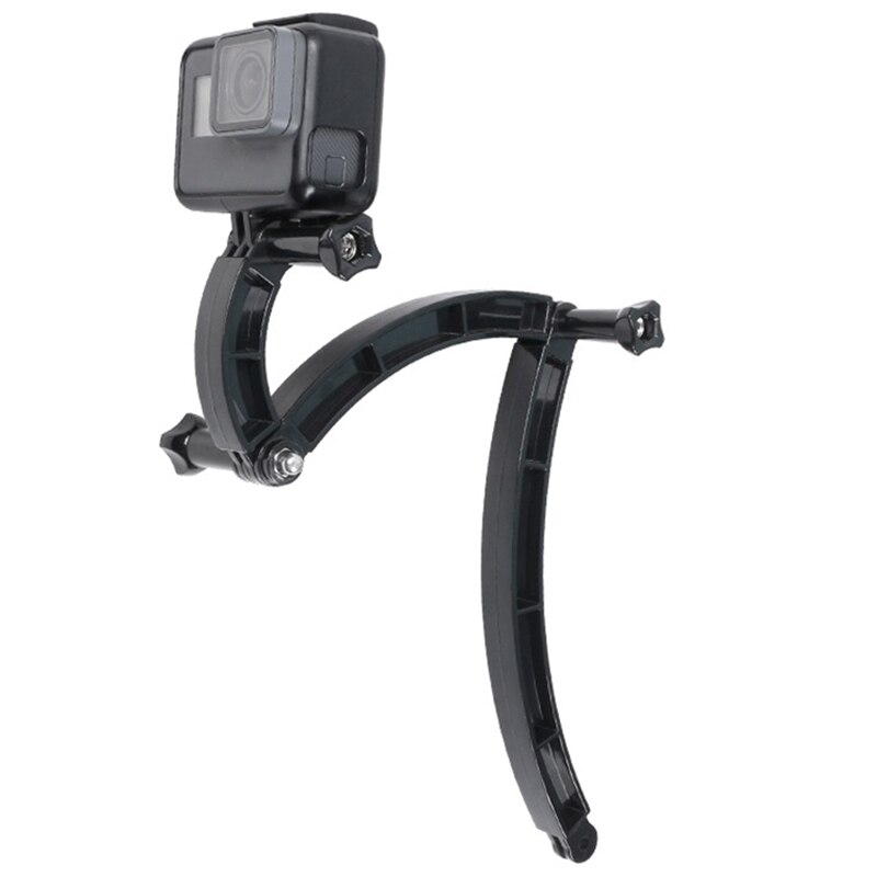 3 Way Mount Helmet Arm Extension Curved for GoPro 9 8 7 6 5 SJCAM 4K