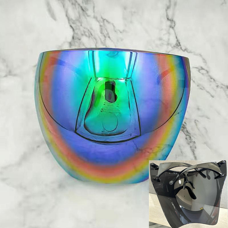 Solglasögon herr cykelglasögon damer ansiktsskyddsglasögon helmaskerade sfäriska linser stänkskyddande skyddsglasögon: Blå