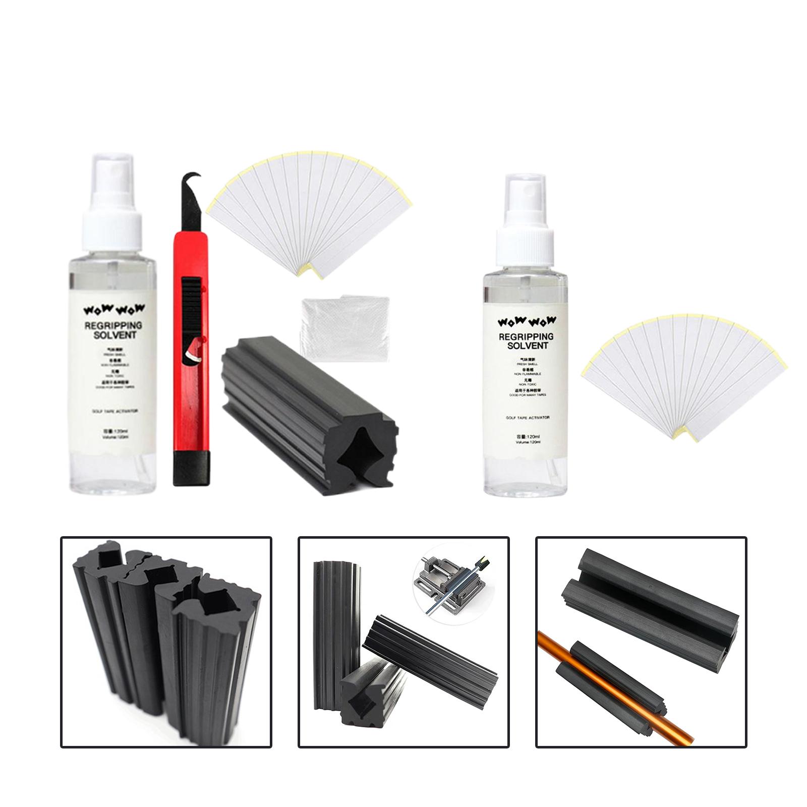 Golf Club Grip Kit Reparatur Spray Lösungsmittel Ersatz doppelseitiges Klebeband Werkzeugset