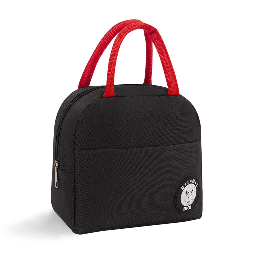 Waterproof Nylon Portable Lunch Bags For Women Student Lunch Box Bag Thermo Bag Office School Picnic Cooler Bag Launcher Sac