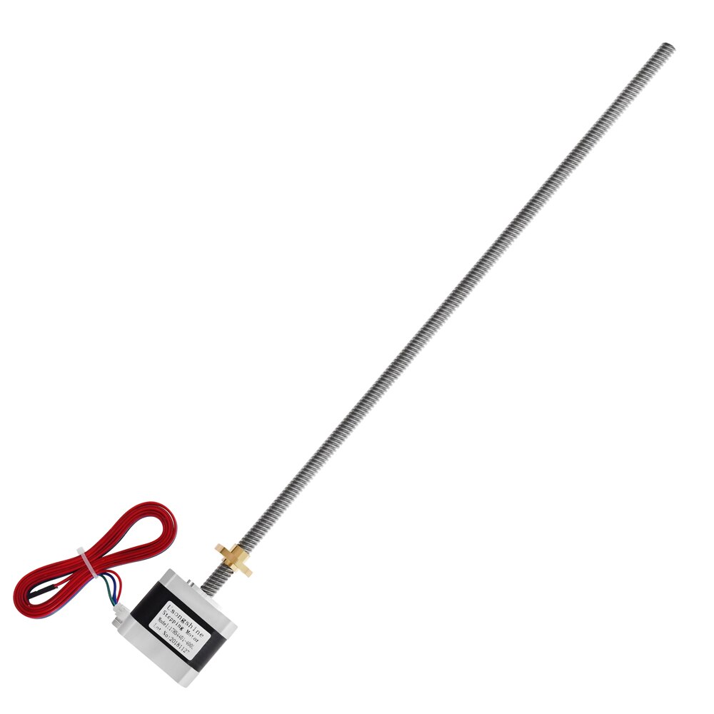 3d Printer Schroef Lood 8Mm L 300Mm 400Mm 500Mm 17HS4401 T8 Anti Backlash Moer Motor Nema17 stappenmotor Met T8 300Mm 42 Motor