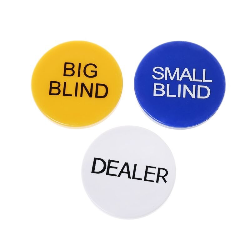 Texas hold'em big blind small blind dealer party casino poker kortspil rekvisitter