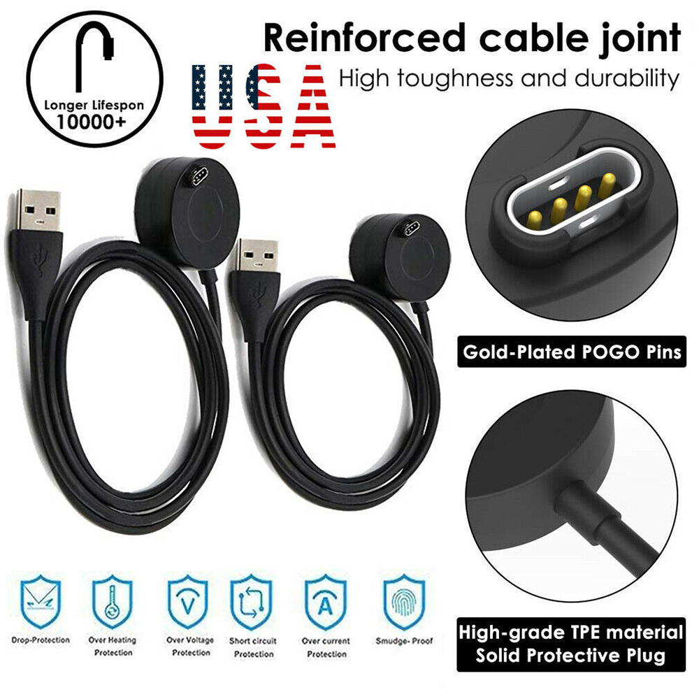 1M Charger For Garmin Fenix 5 5S Fenix 5X plus Forerunner 935 Vivoactive 3 Approach S60 X10 X40 Quatix 5 Smart Watch Accessories