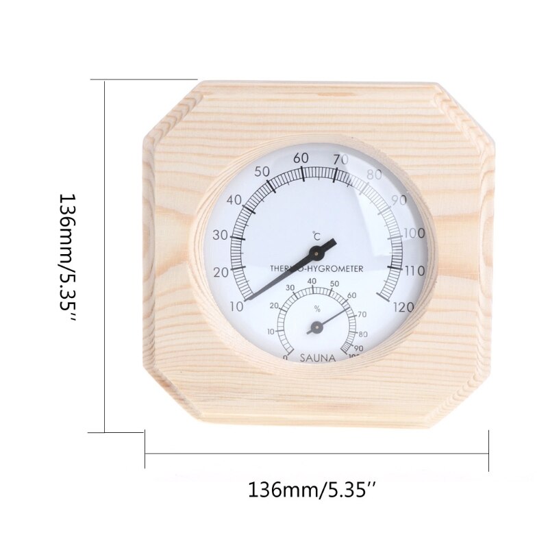 Badstue tre termometer hygrometer hygrotermograf temperatur instrument