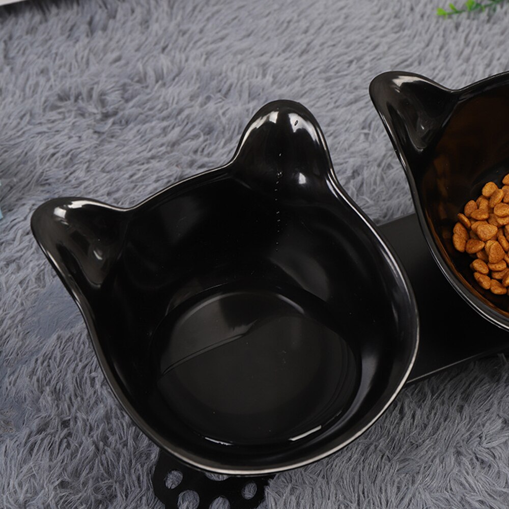 Nicht-Unterhose Katze Schalen Doppel Schalen Mit Angehoben Stand Tiernahrung Und Wasser Schalen Für Katzen Hunde Zubringer Katze schüssel Haustier Liefert Angehoben #2