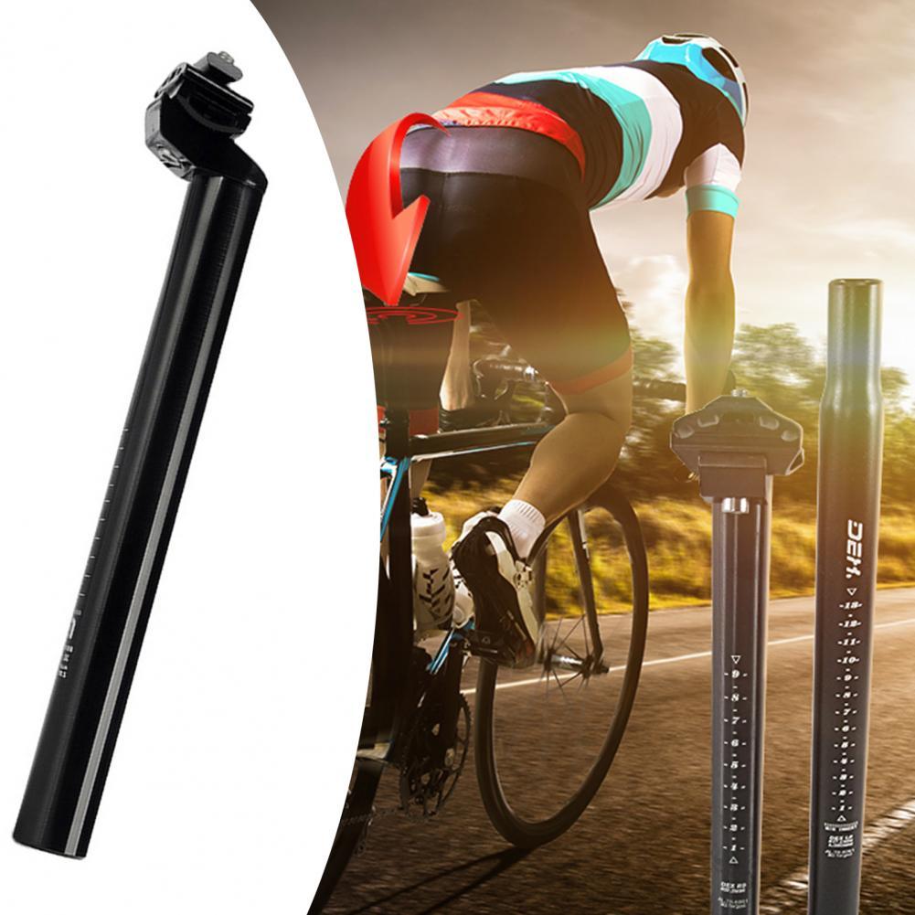 1 pc Bicycle seat post Aluminium alloy black lightweight seat post Strong and fit seat cushion bicycle seat post quick release