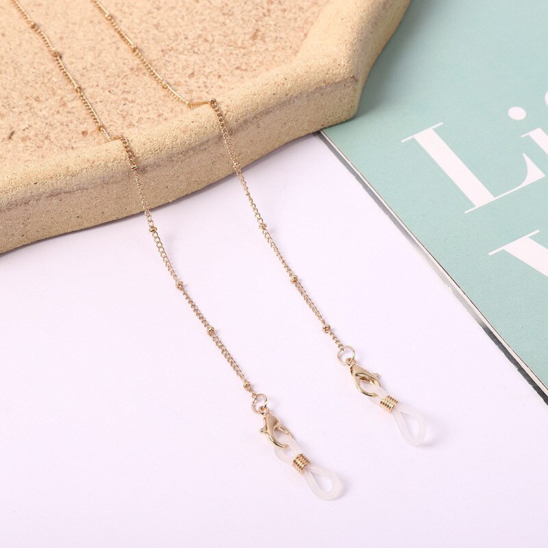 Glazen Strap Leesbril Opknoping Ketting Zonnebril Bril Holder Neck Cord Glazen Anti Metalen Ketting Twee Haken: 6