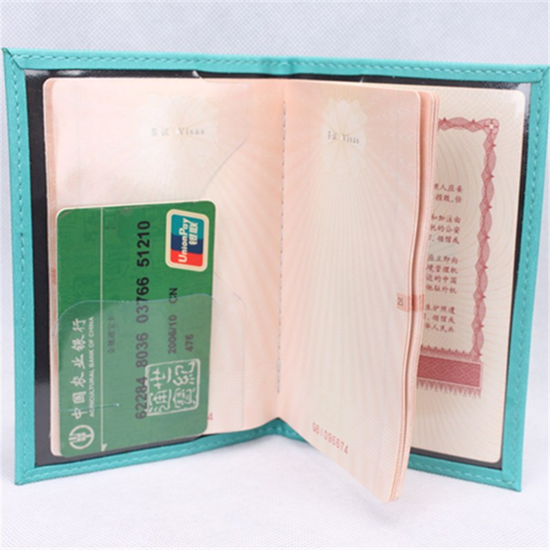 OKOKC English Alphabet Solid Passport Cover PU Passport Package Travel Tickets Passport Holder Travel Accessories